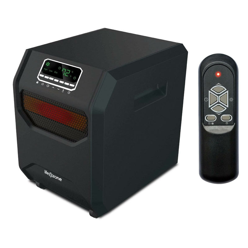 4 Element 1500W Portable Electric Infrared Quartz Indoor Space Heater, Lifesmart - Fry's Superstore