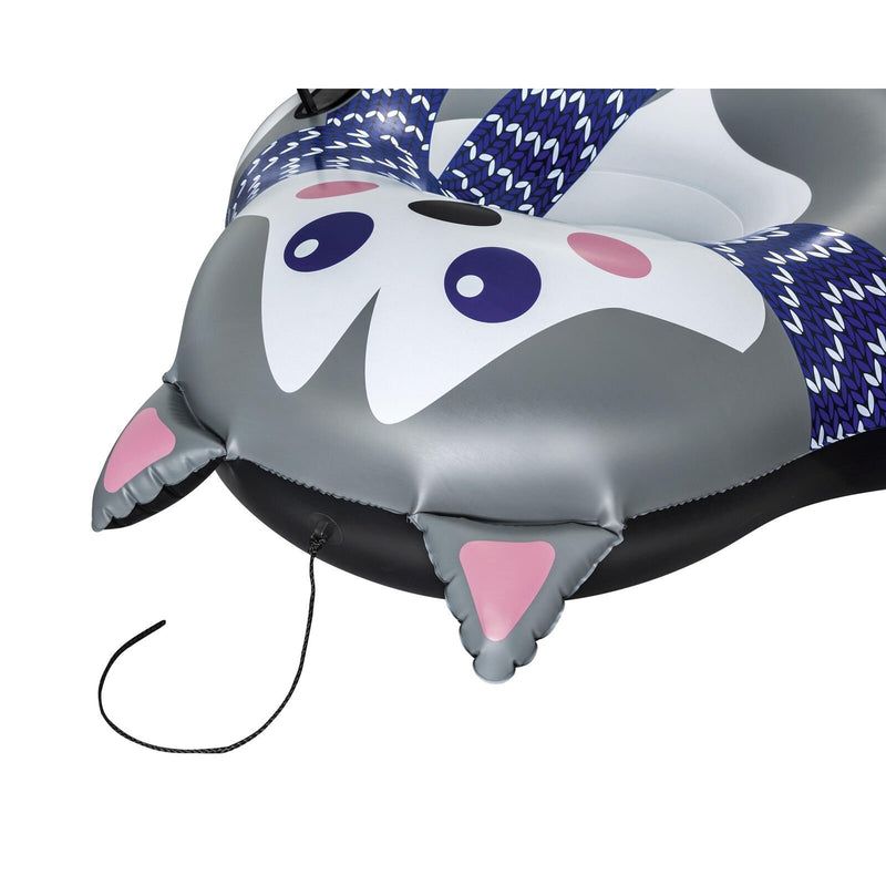 50" x 48" Hunter the Husky 1 Person Inflatable Winter Snow Tube Sled - Fry's Superstore