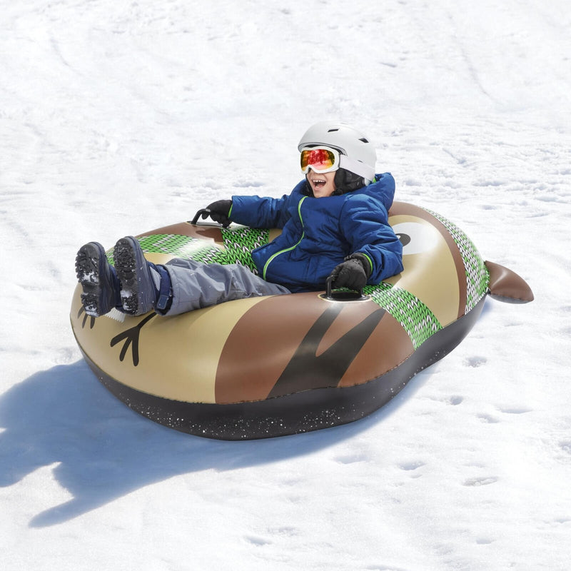 50 x 48" Oakley the Owl 1 Person Inflatable Winter Snow Tube Sled, H2OGO! - Fry's Superstore