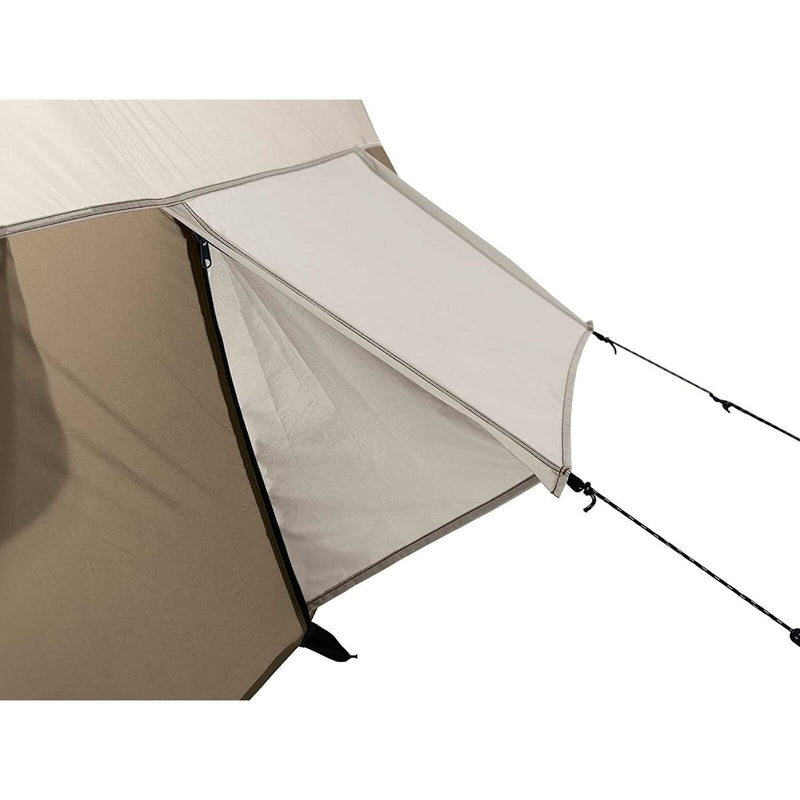 8-Person Large Outdoor Camping Tent with Screen Room, Brown - Fry's Superstore