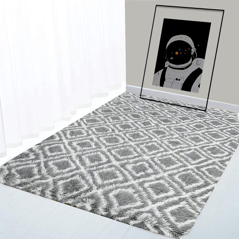 Ultra Soft Fluffy Indoor Modern Area Rug