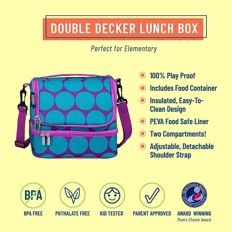 Big Dot Aqua Two Compartment Lunch Box Bag - Fry's Superstore