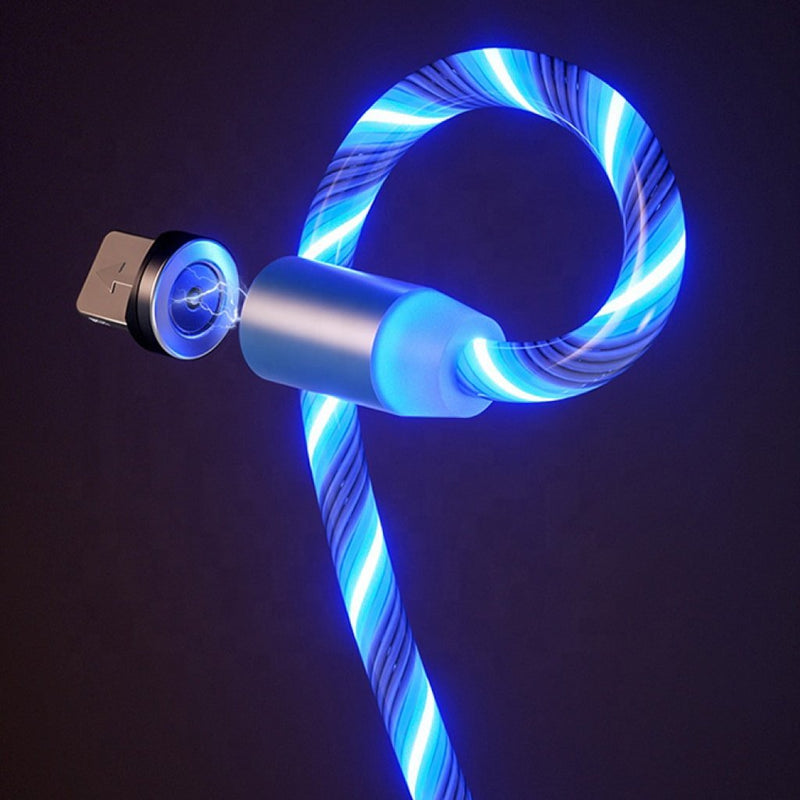 Blue LED 3-in-1 USB Charging Cord - Fry's Superstore