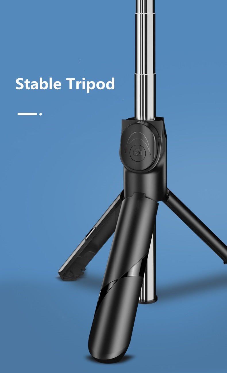 Bluetooth Wireless Selfie Stick Mini Tripod with Remote Shutter Controller - Fry's Superstore