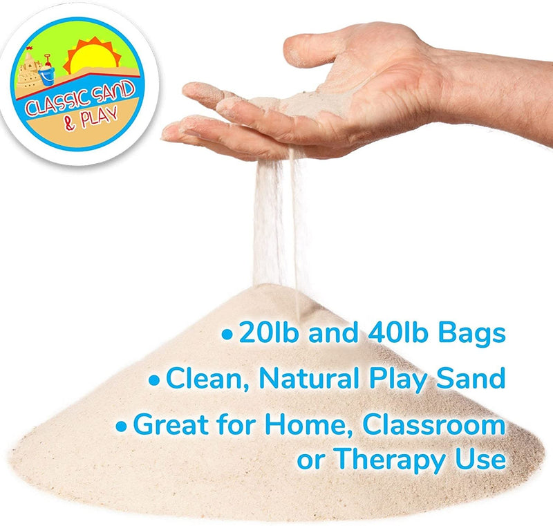 Classic Sand and Play Sand for Sandbox, Table, and Outdoor Use, 20 lb. Bag, Natural, Non-Toxic - Fry's Superstore