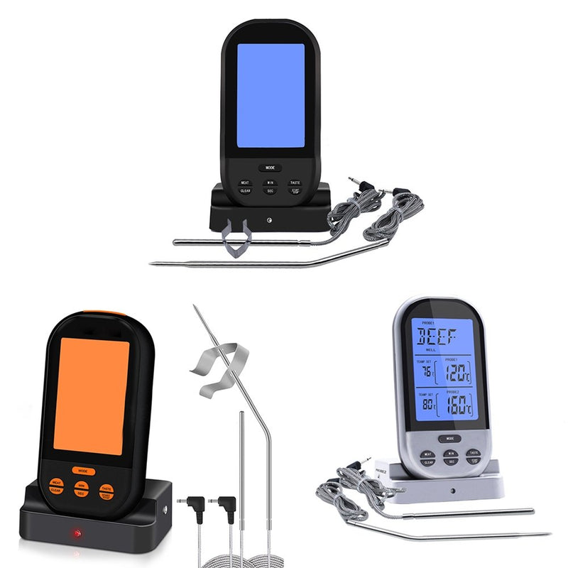 Digital Meat Thermometer with Waterproof Dual Probe Wireless Remote Thermometer - Fry's Superstore