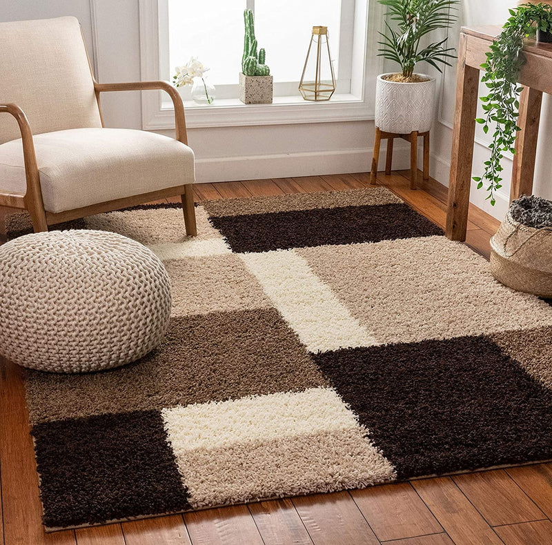 Madison Shag Cubes Modern Area Rug - Fry's Superstore