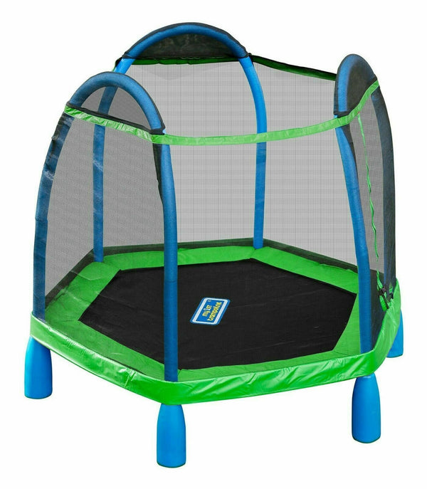 My First Trampoline Kids Indoor Outdoor Bounce Pro 7ft Round Age 3–10 - Fry's Superstore