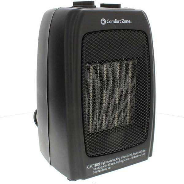 Portable Electric Ceramic Personal Fan Space Heater, Black - Fry's Superstore