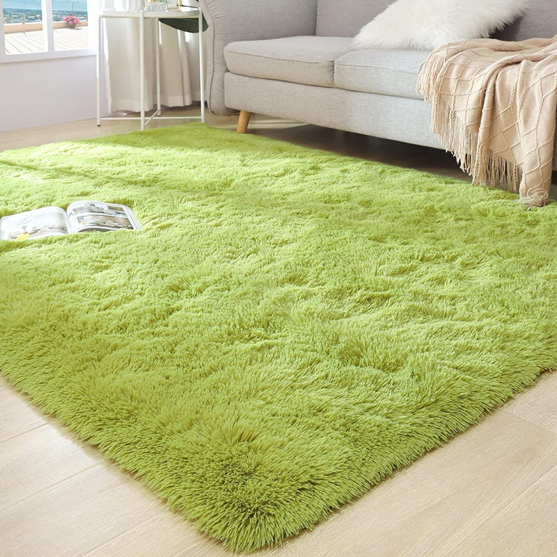 Soft Fluffy Thick Comfy Shag Rug for Living Room, Bedroom, Kids Room Area Rug - Fry's Superstore