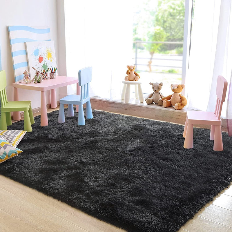 Soft Fluffy Thick Comfy Shag Rug for Living Room, Bedroom, Kids Room Area Rug - Fry's Superstore