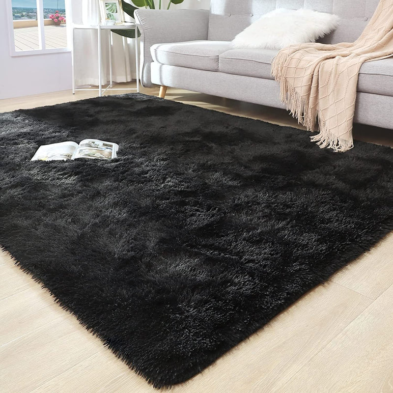 Soft Fluffy Thick Comfy Shag Rug for Living Room, Bedroom, Kids Room Area Rug - Fry's Superstore