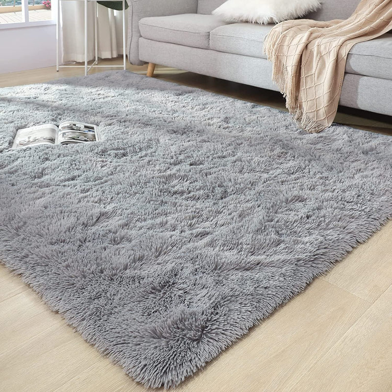 Soft Fluffy Thick Comfy Shag Rug for Living Room, Bedroom, Kids Room Area Rug - Fry's Superstore