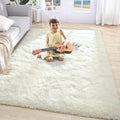 Soft Fluffy Thick Comfy Shag Rug for Living Room, Bedroom, Kids Room Area Rug - Fry's Superstore