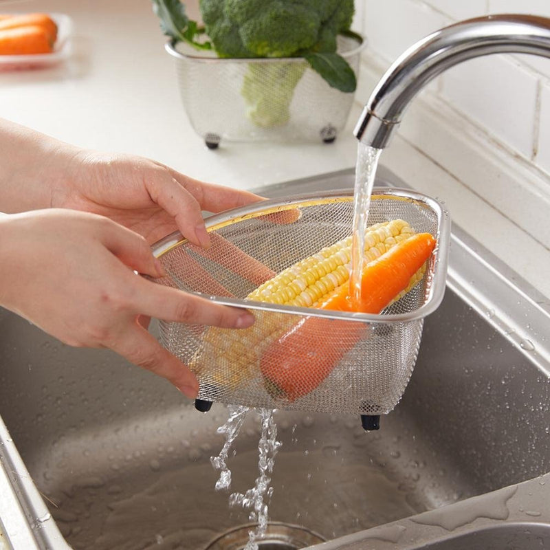 Stainless Steel Kitchen Sink Food Drain Basket - Fry's Superstore