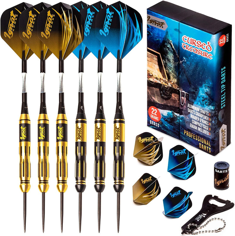 Steel Tip Professional Darts Set with Stylish Case and Darts Guide - Fry's Superstore