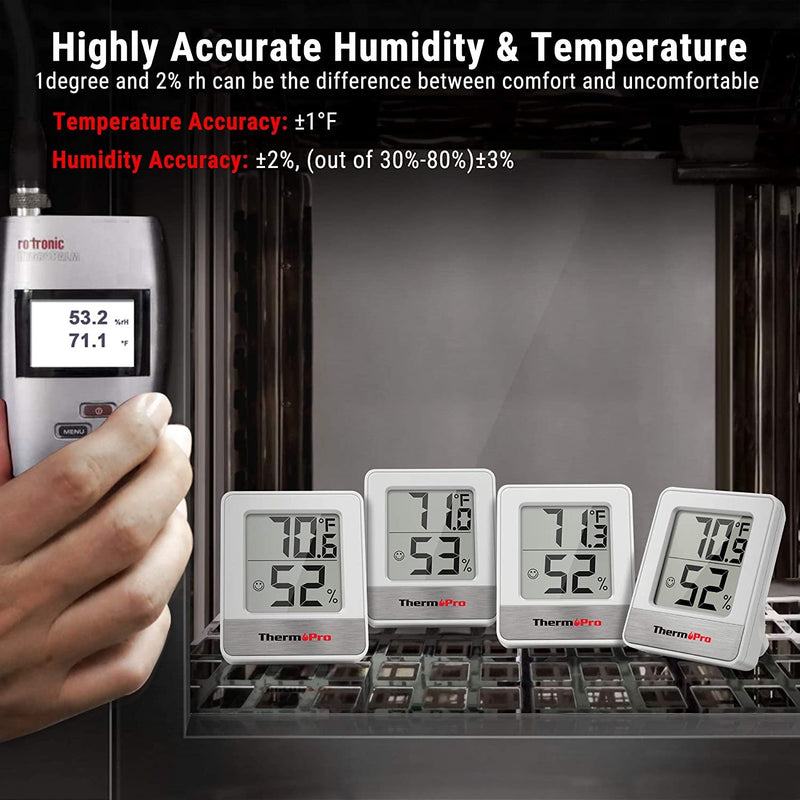 ThermoPro TP49 Wall Thermometer Indoor Humidity Monitor - Fry's Superstore