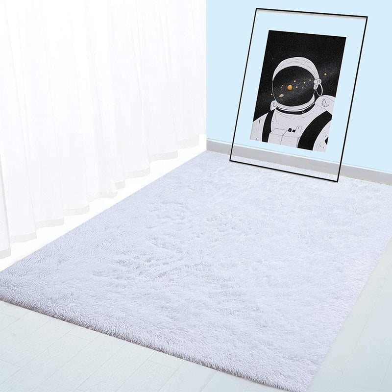 Ultra Soft Fluffy Indoor Modern Area Rug - Fry's Superstore