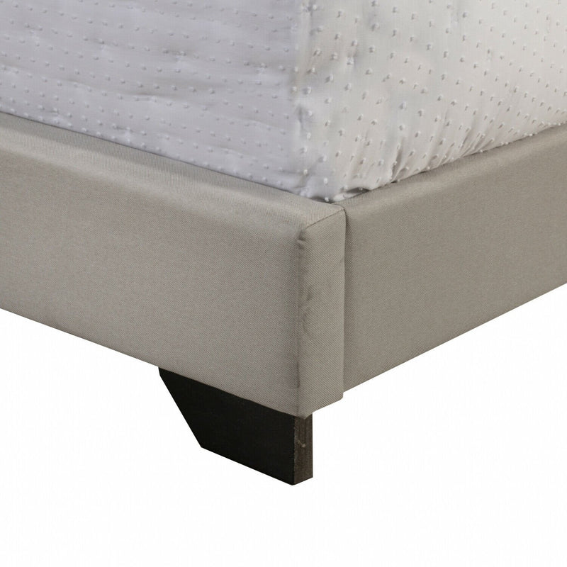 Upholstered Platform Bed Frame Full-Size Light Gray - Fry's Superstore