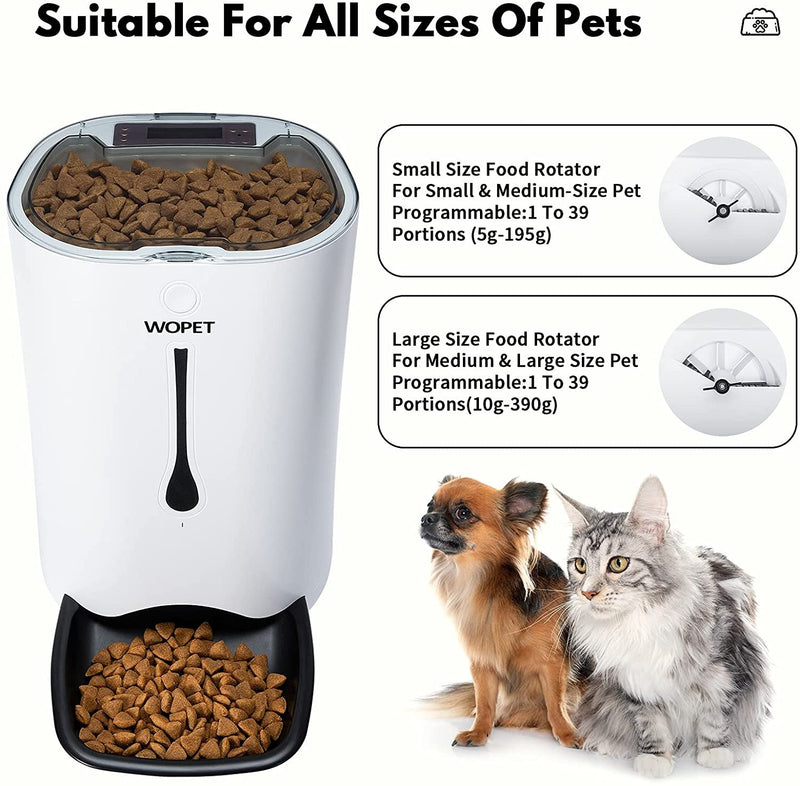 WOPET Automatic Pet Feeder Food Dispenser for Cats and Dogs - Fry's Superstore